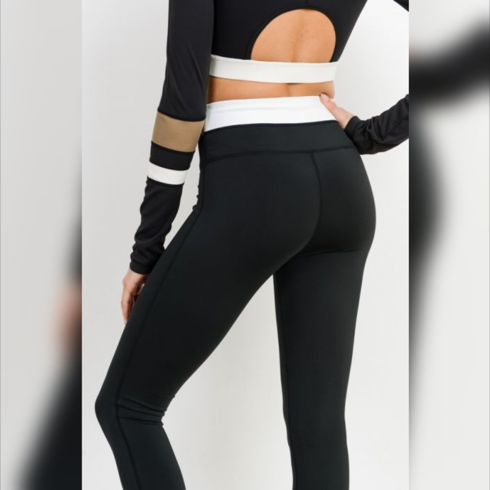 Half n Half Band Colorblock Highwaist Essential - Picture 5 of 7